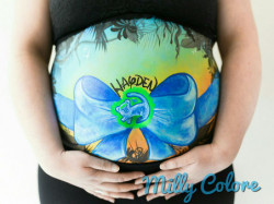 Belly painting  Landes